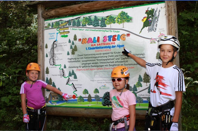 Kinder-Klettersteig in Ramsau © Photo Austria Hans-Peter Steiner