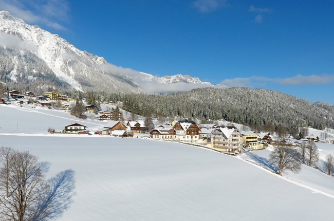 Traumhaftes Bergpanorama im Winterurlaub in Ramsau am Dachstein