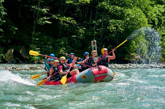 Rafting auf der Enns